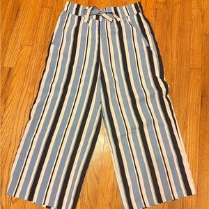 Striped Wide-Leg Pants